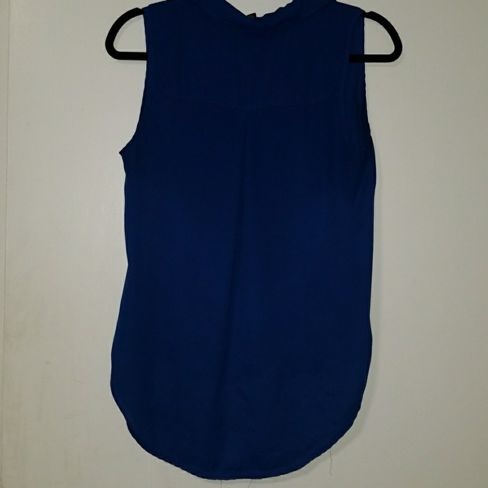 Royal blue sleeveless top - Picture 2 of 2